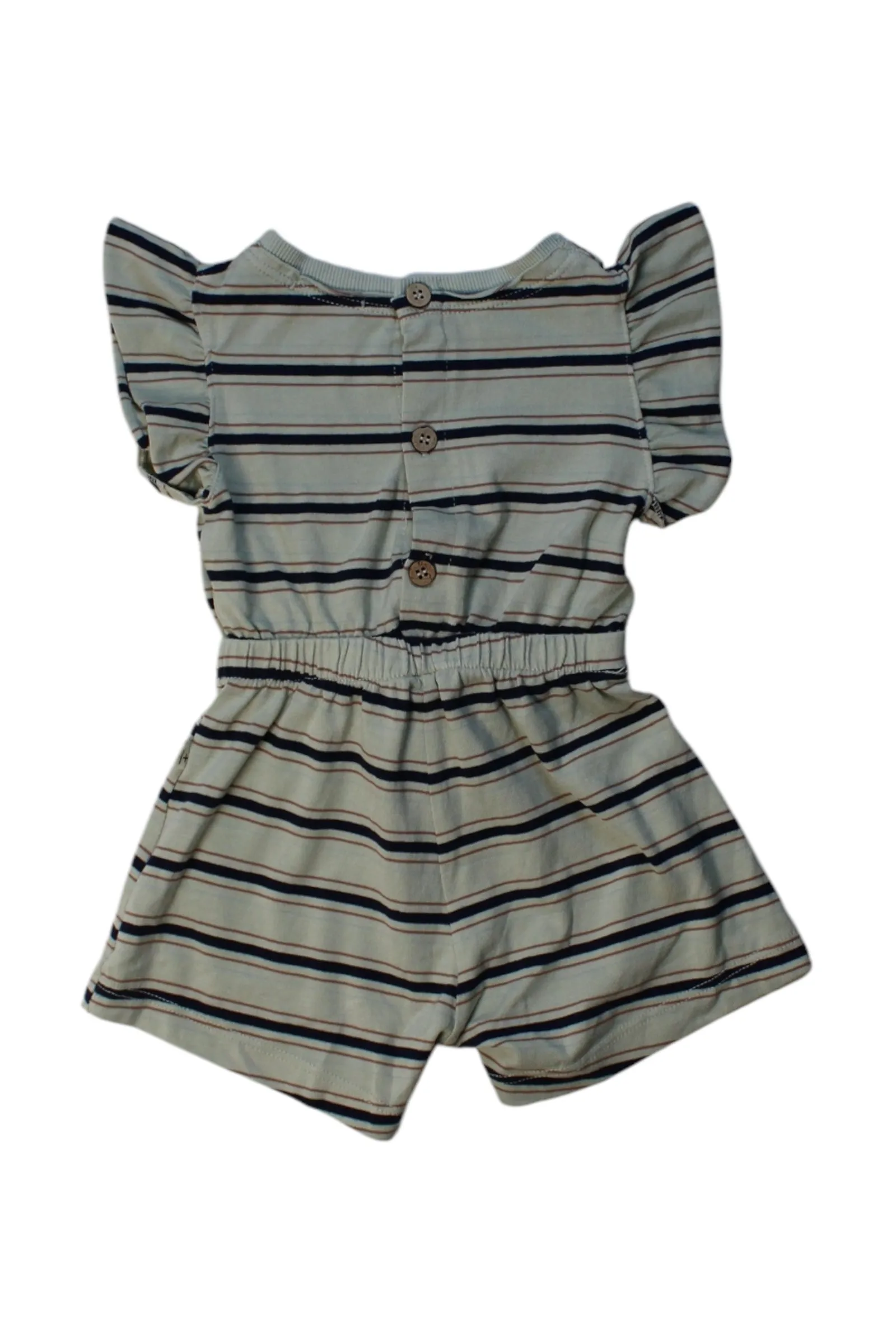 1   In The Family Striped Romper 3-6M