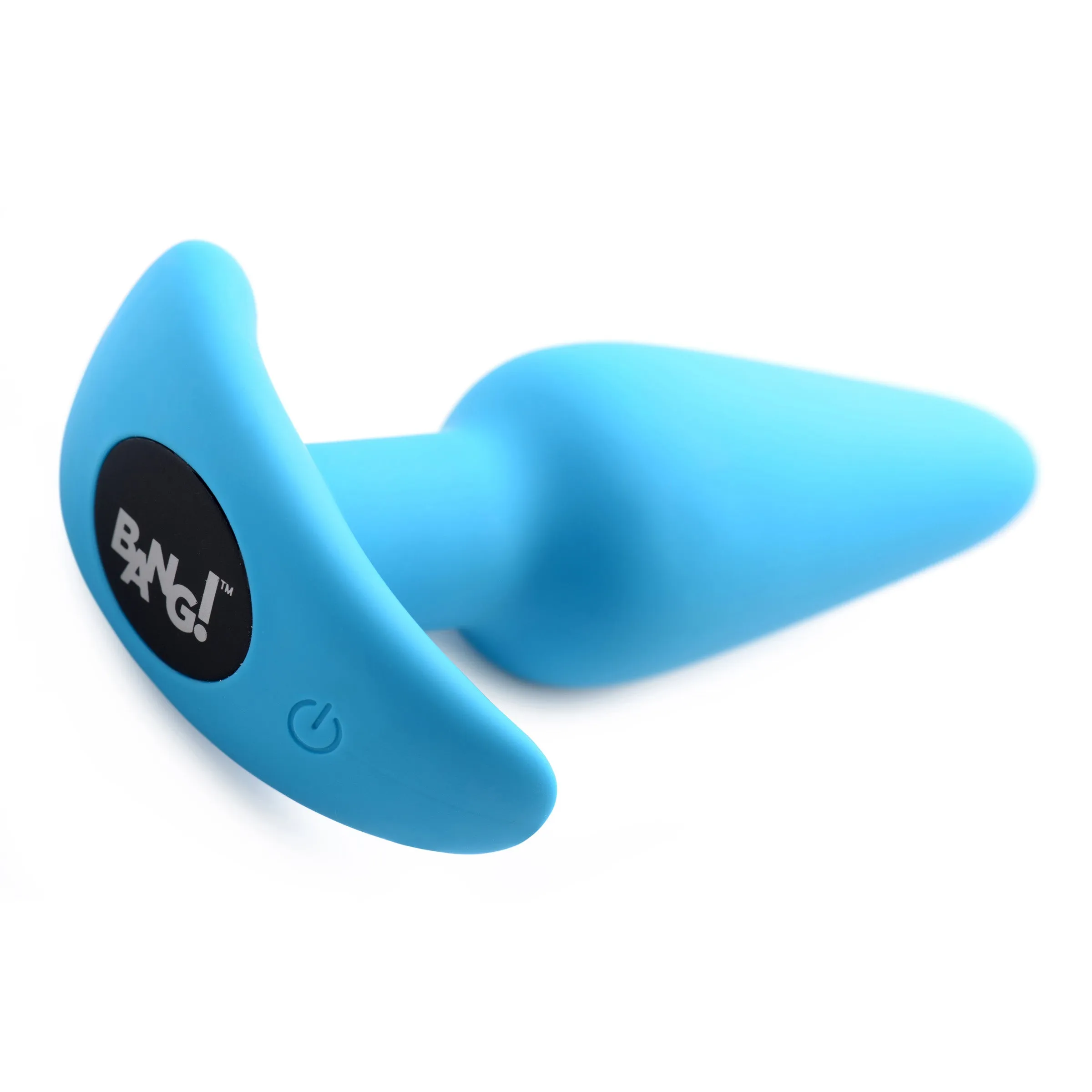 21X Remote Control Vibrating Silicone Butt Plug - Blue