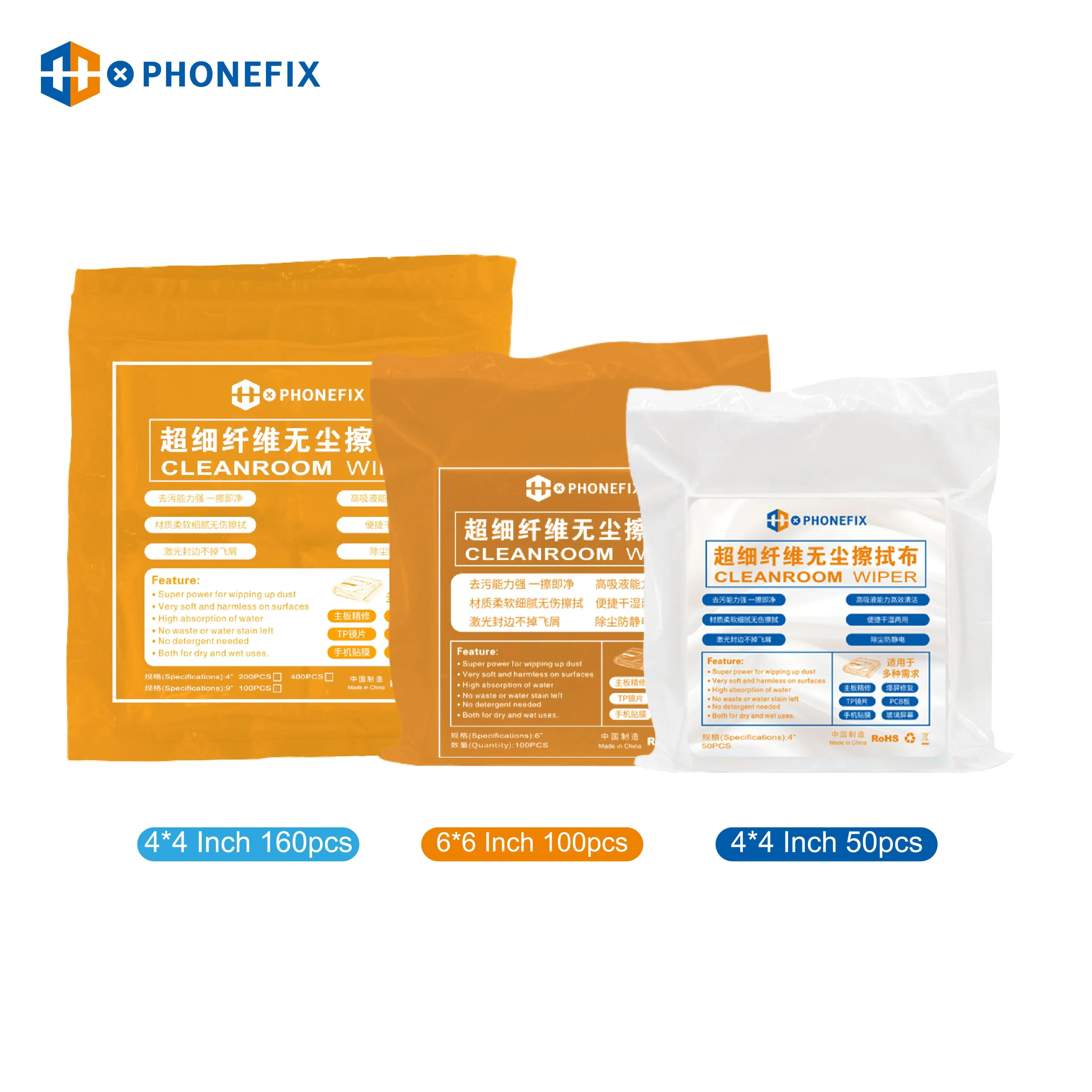4*4 Inch Non-dust Cleaning Cloth Soft Dust Removal Clean Cloth