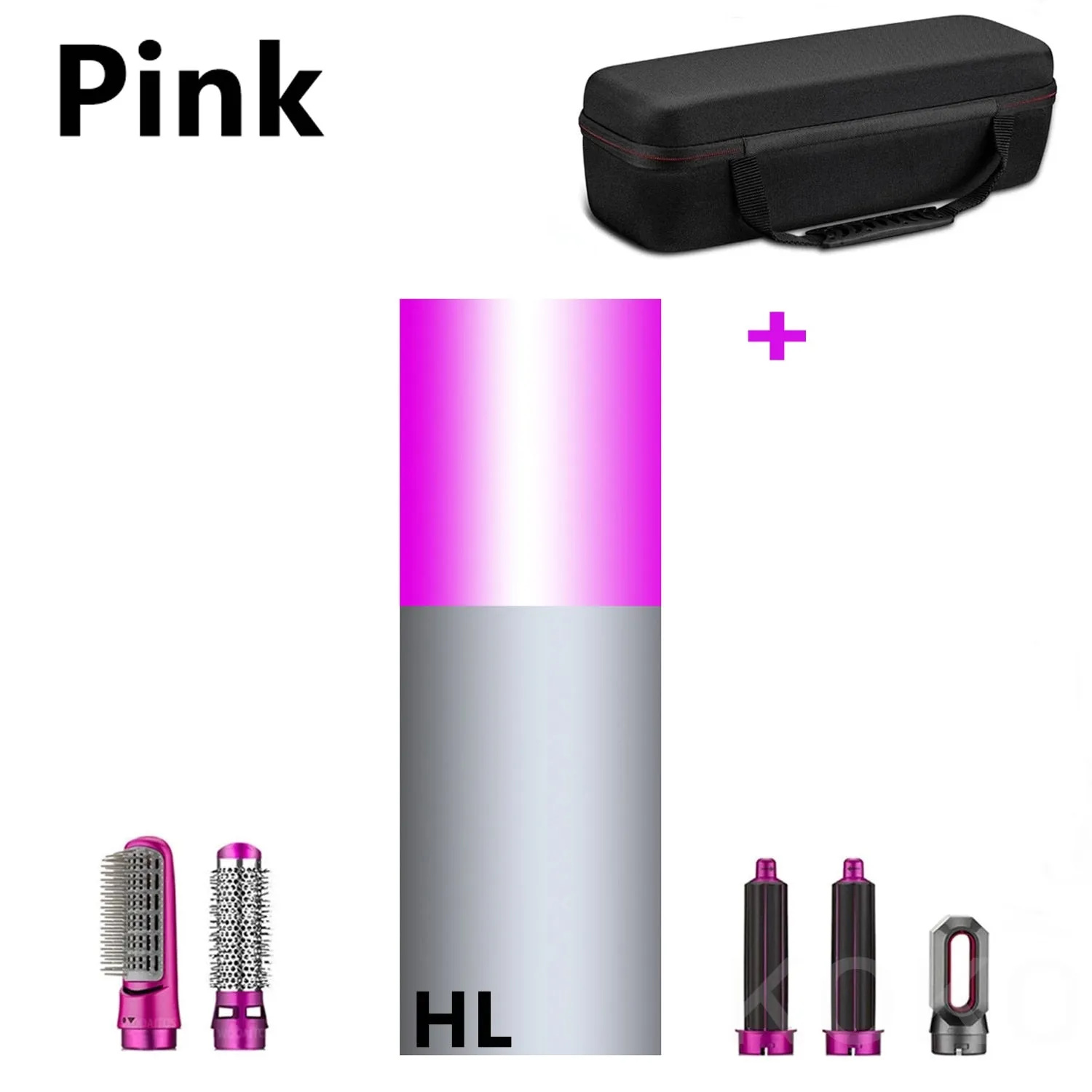 5 in 1 Hair Dryer Heat Comb Hair Curler Professional Iron Hair Straightener Styling Tool Hair Dryer Combination Kit