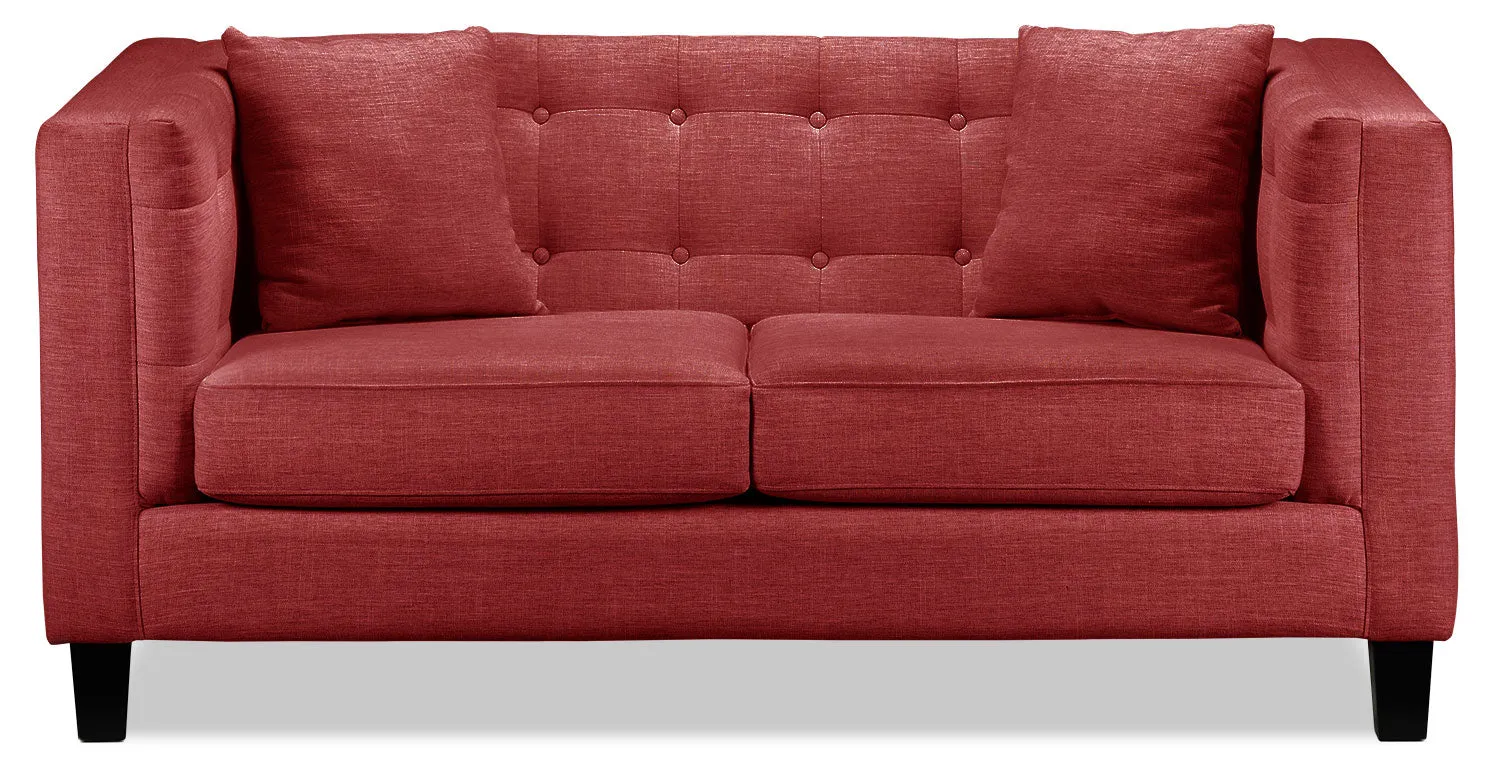 Astin Loveseat - Red