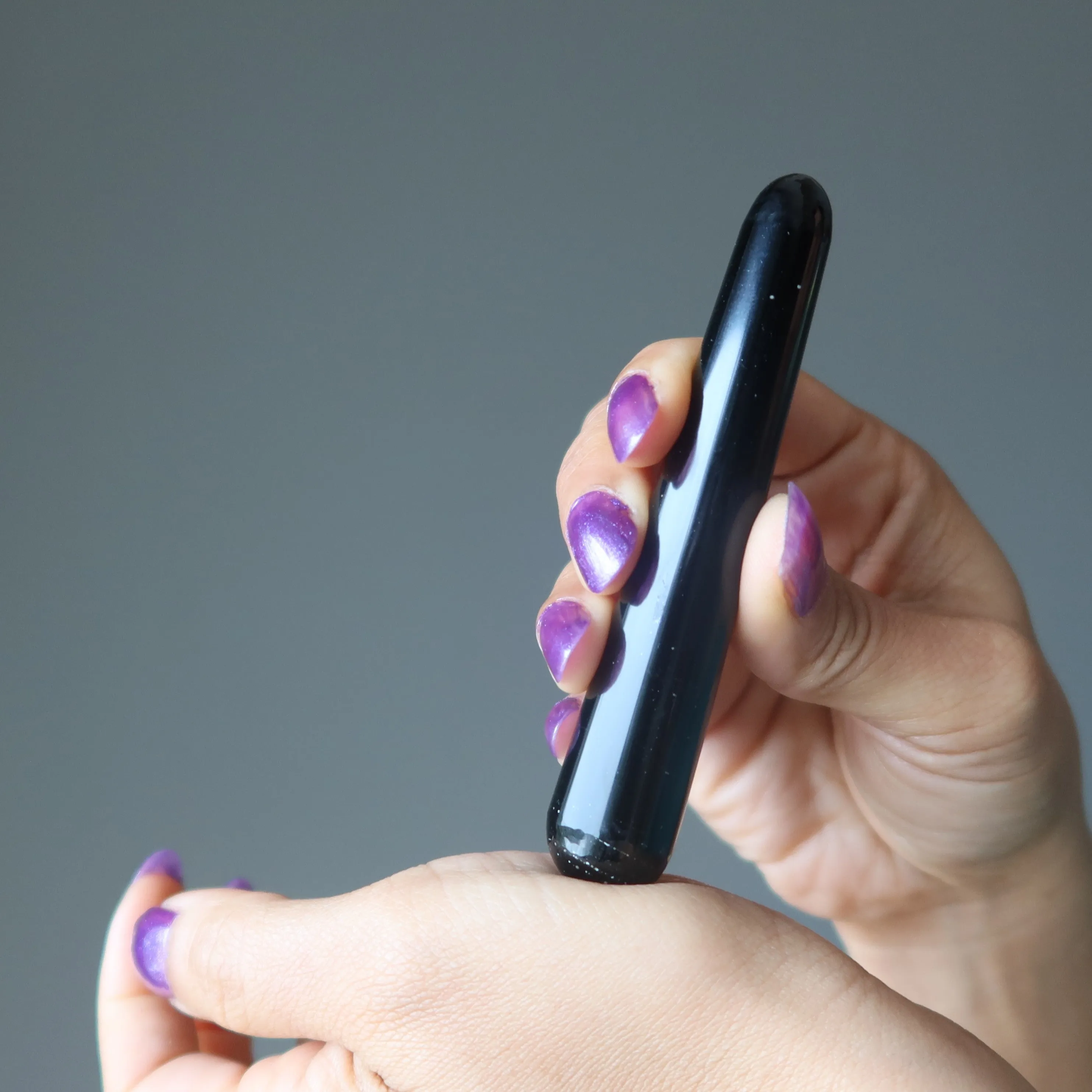 Black Obsidian Massage Wand Protection Stone