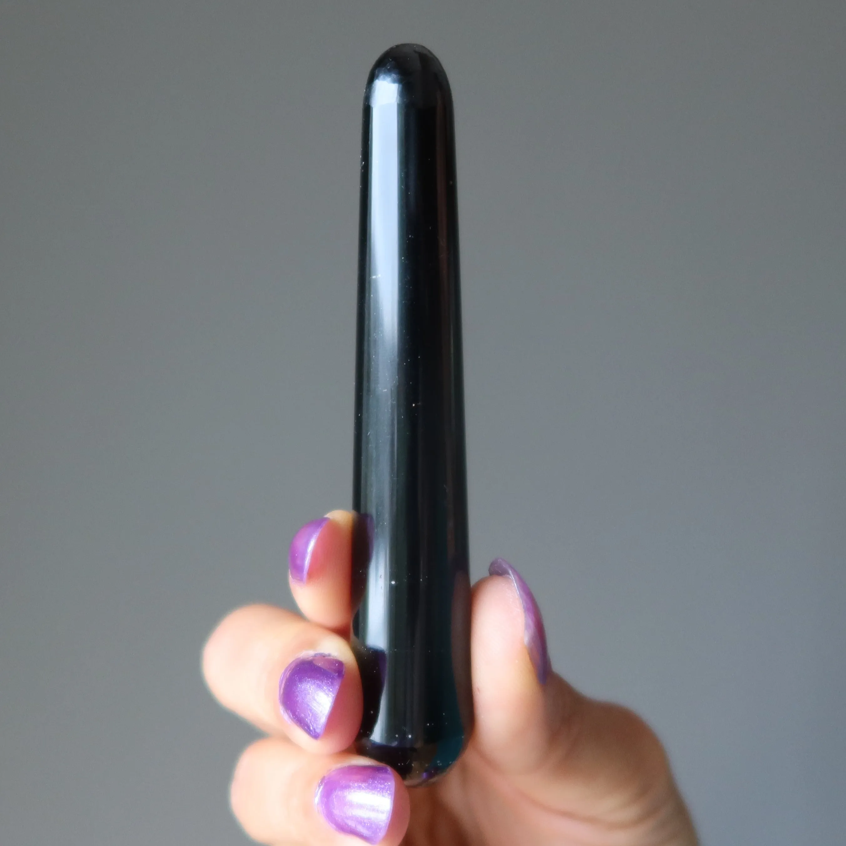 Black Obsidian Massage Wand Protection Stone