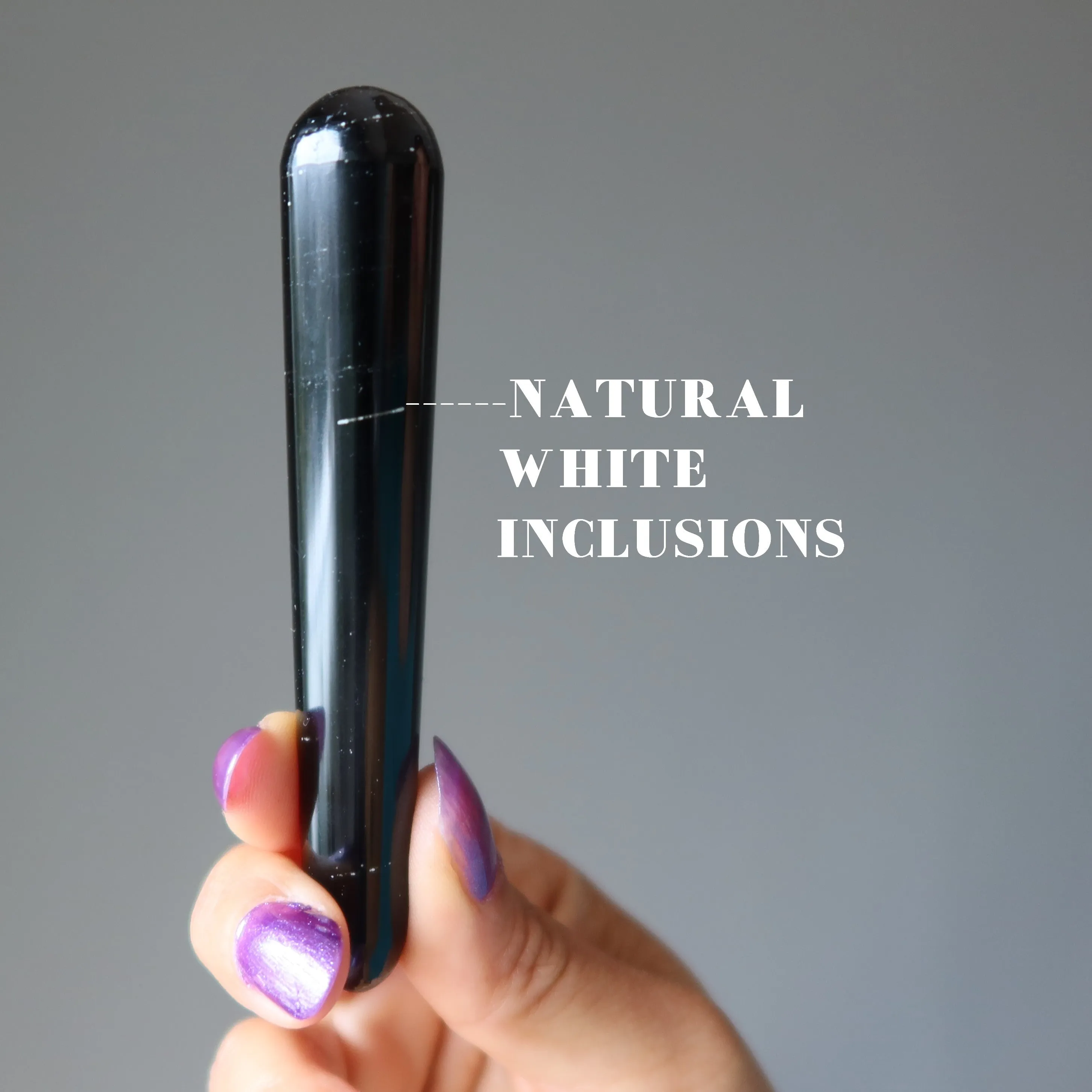 Black Obsidian Massage Wand Protection Stone