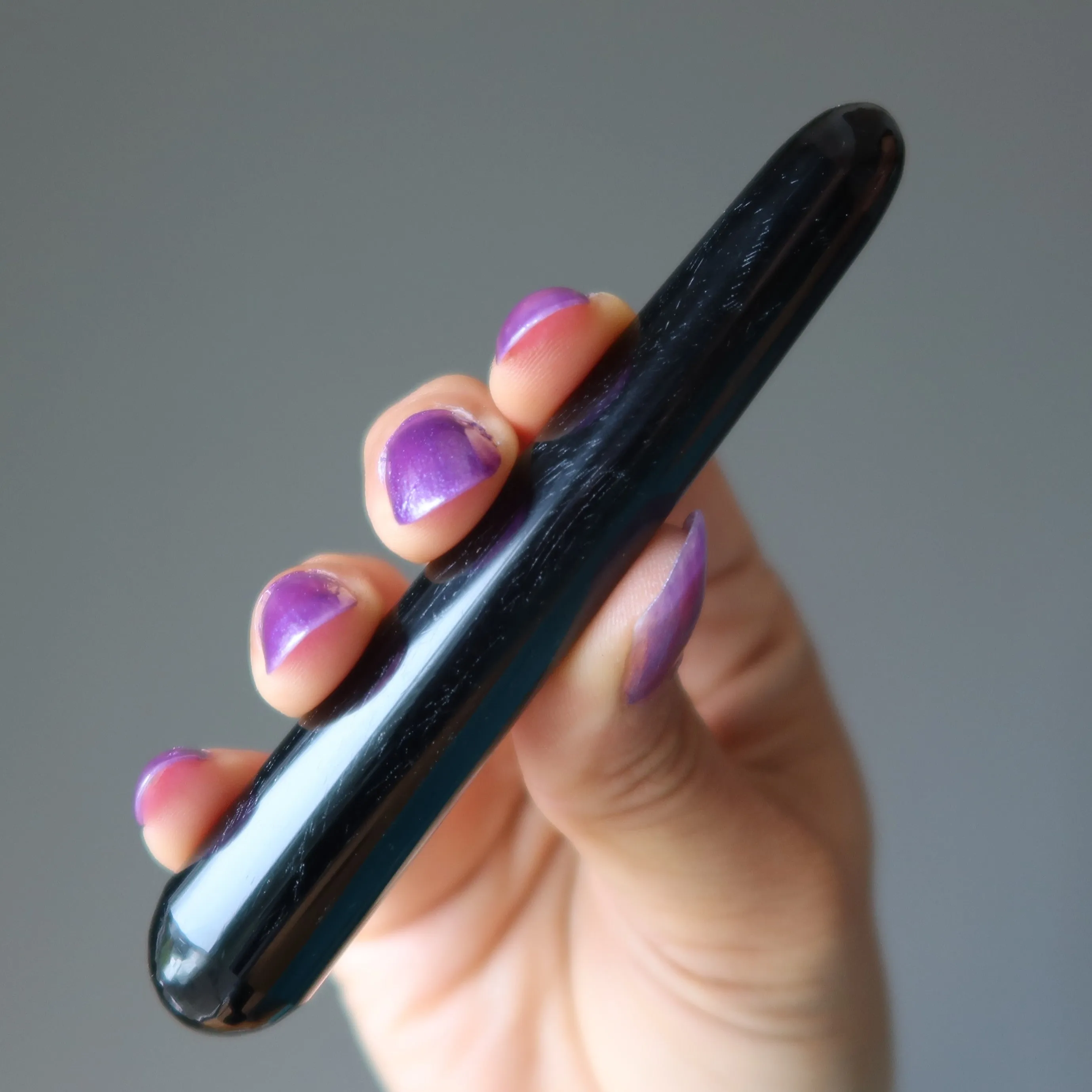 Black Obsidian Massage Wand Protection Stone