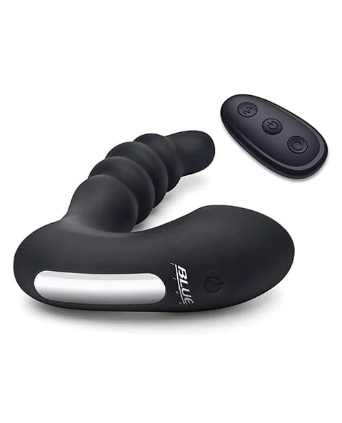 Blue Line Vibrating Prostate Prodder with remote - Black