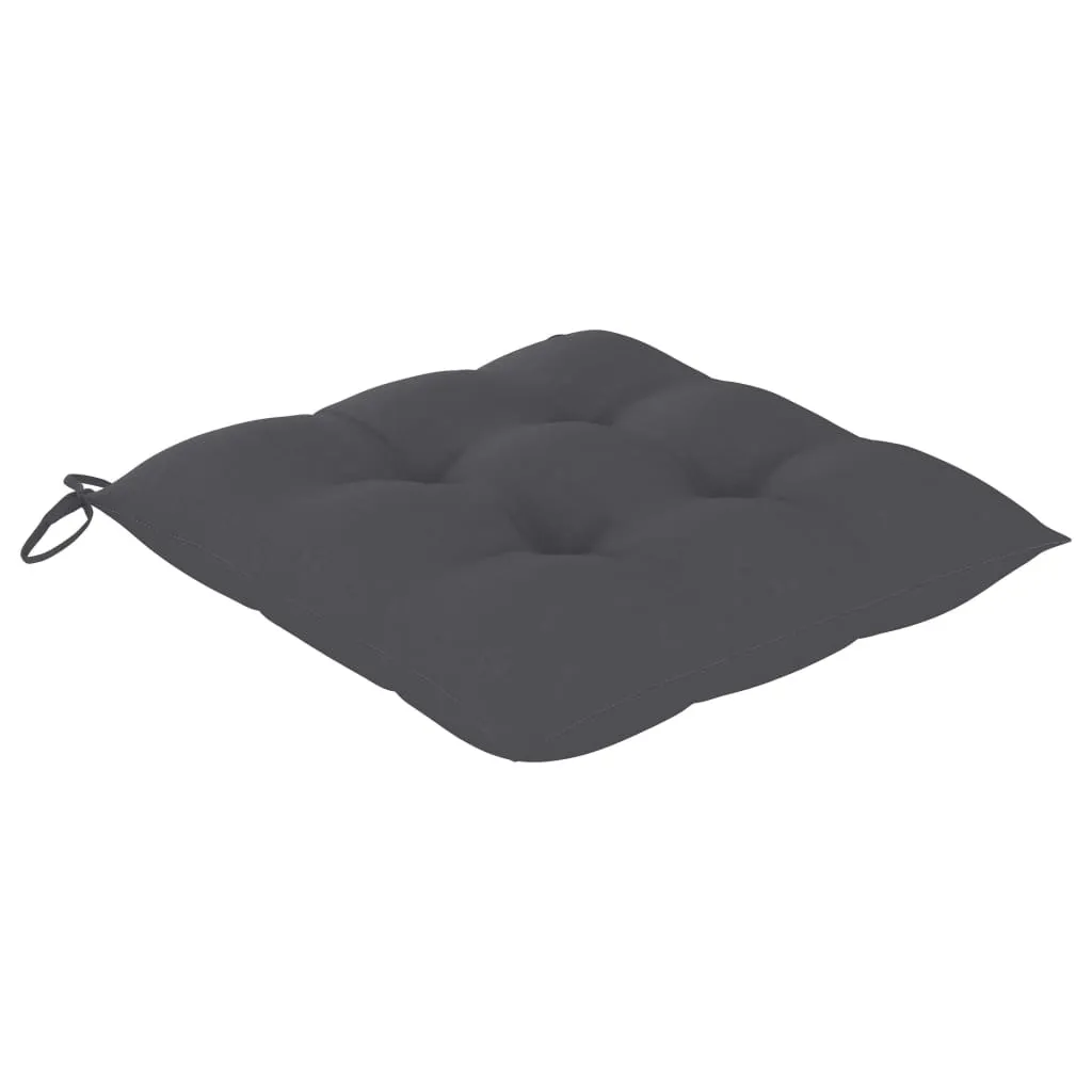 Chair Cushions 6 pcs Anthracite 40x40x7 cm Fabric