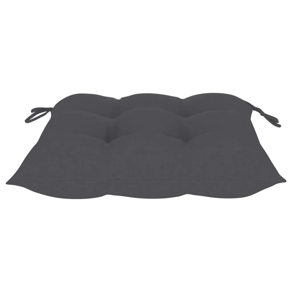 Chair Cushions 6 pcs Anthracite 40x40x7 cm Fabric