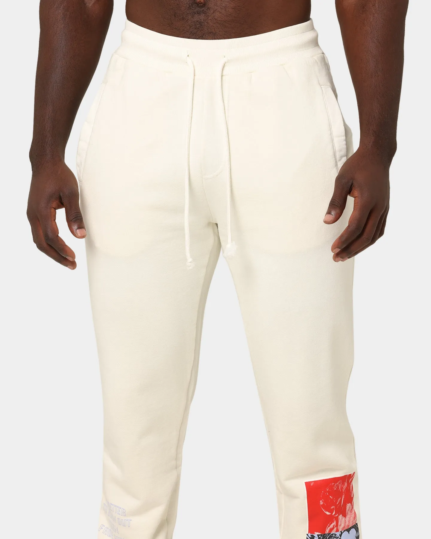 Dead Studios Flower Track Pants Bone/Red/Black