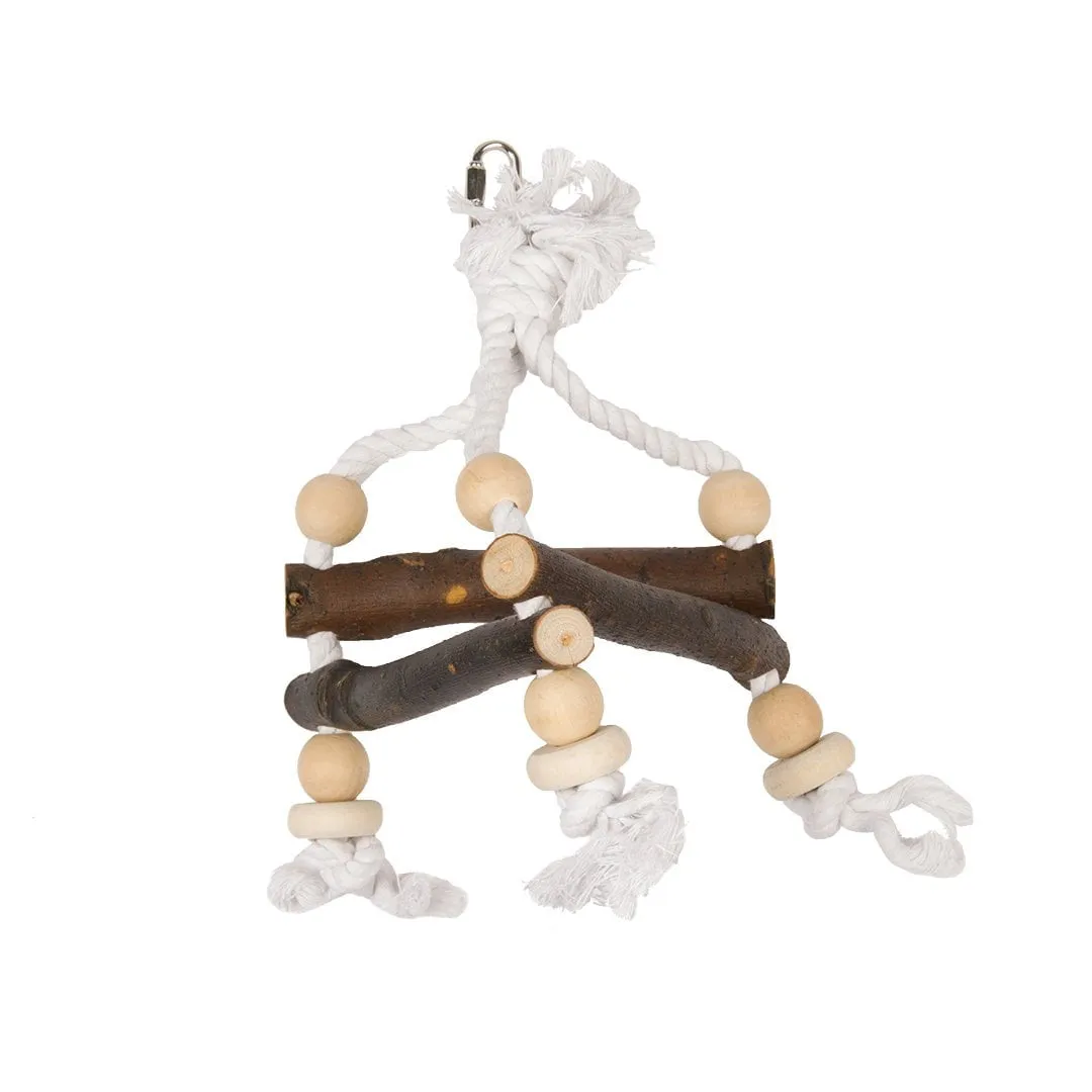DUVO PLUS Natural Wooden Triangle w/ Rope