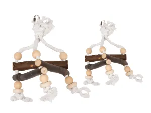 DUVO PLUS Natural Wooden Triangle w/ Rope