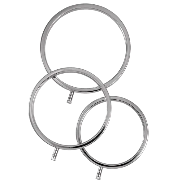 ElectraRings Solid Metal Scrotal Rings (3 pack) by Electrastim