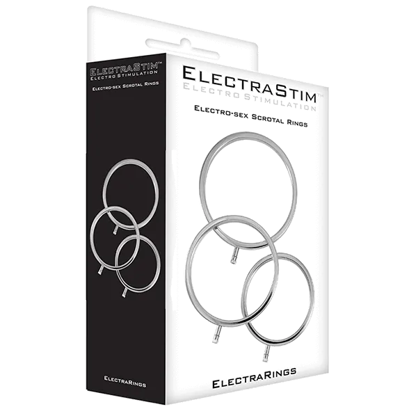 ElectraRings Solid Metal Scrotal Rings (3 pack) by Electrastim