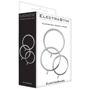 ElectraRings Solid Metal Scrotal Rings (3 pack) by Electrastim