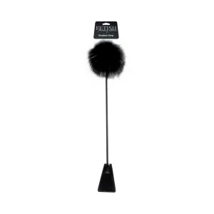 Ffle Feather Crop Black