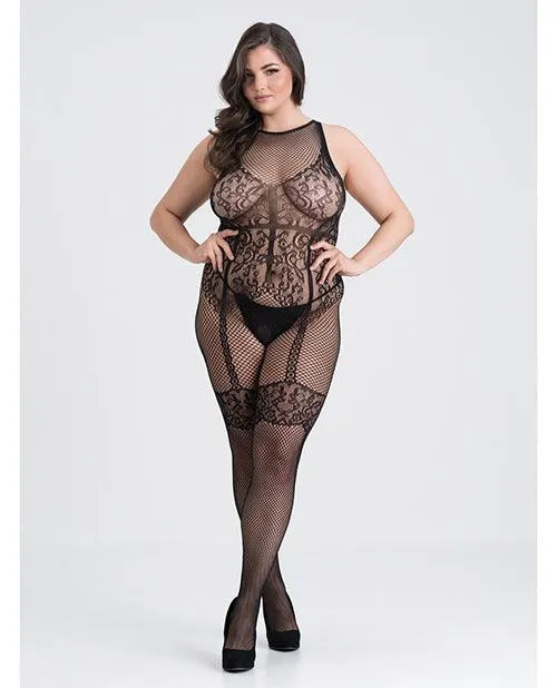 Fifty Shades Of Grey Captivate Lacy Body Stocking Black O/s Curve