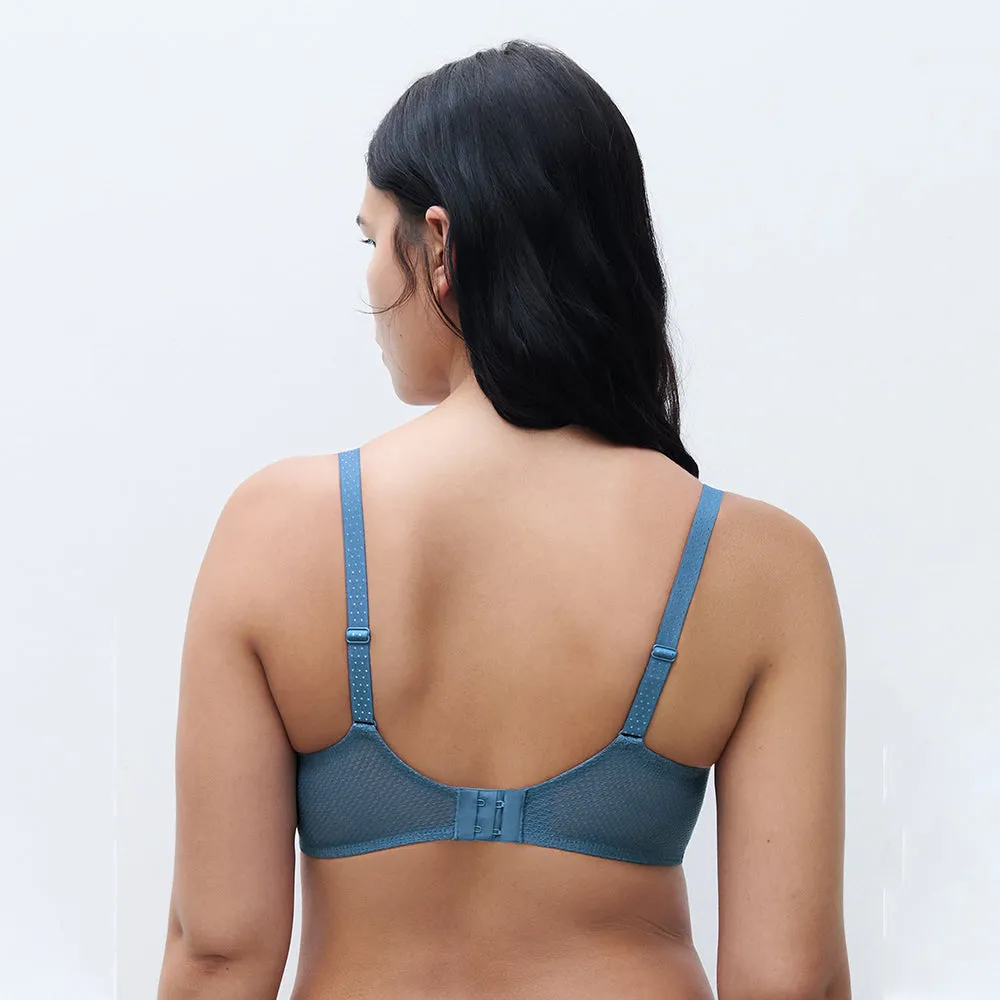 Fleurs Jeans Blue Half Cup Bra