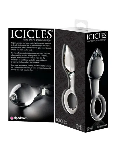 Icicles No. 14- Glass Anal Plug - Clear