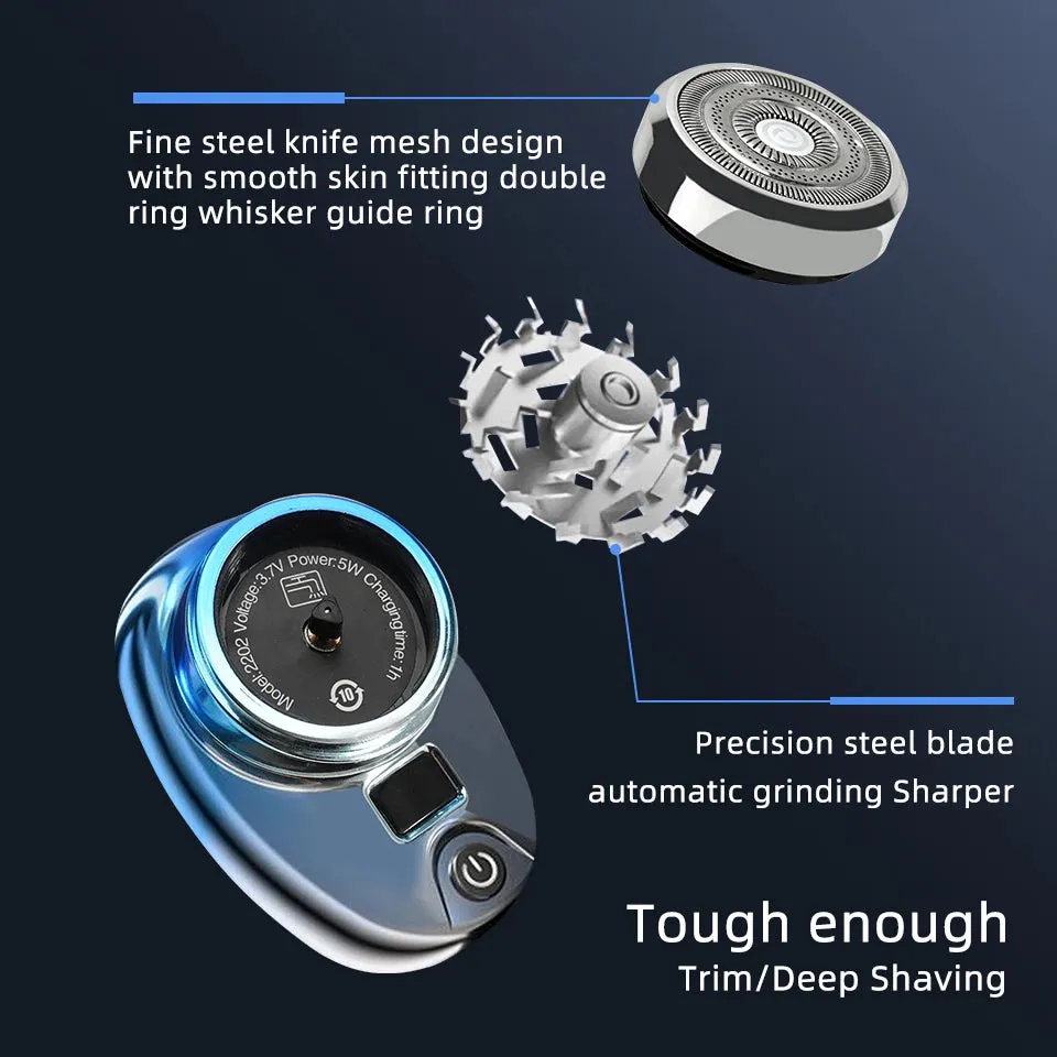 Mini Electric Razor Wet and Dry Washable Razor Fast Charging Digital Display Portable Electric Shaver 1 Hour Charge Time Upgrade