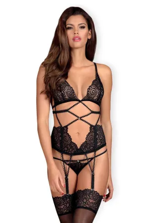 Mixty Corset & Thong, Size L-XL (UK 12-14)