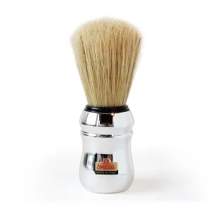 OMEGA 83 PROFESSIONAL BOAR BRISTLE SHAVING BRUSH, FAUX CHROME HANDLE OMG-10083