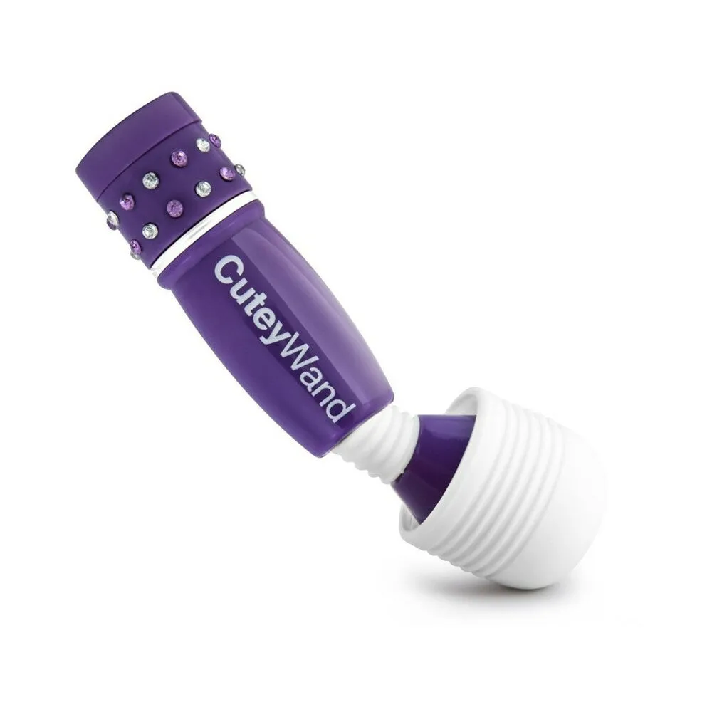 Play with Me Cutey Wand Mini Vibrator Purple