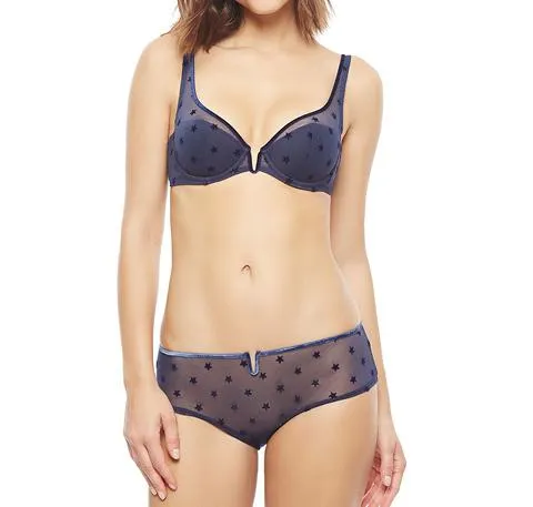 Plunge Push up bra [Starry Sky]