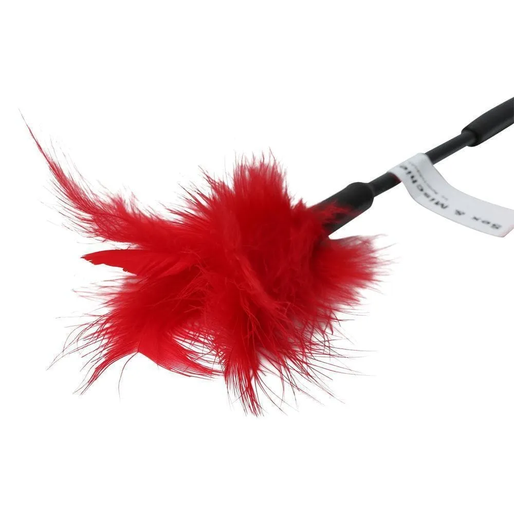 Sex & Mischief 7 inch Feather Tickler for Couples Sensual and Adventurous Play
