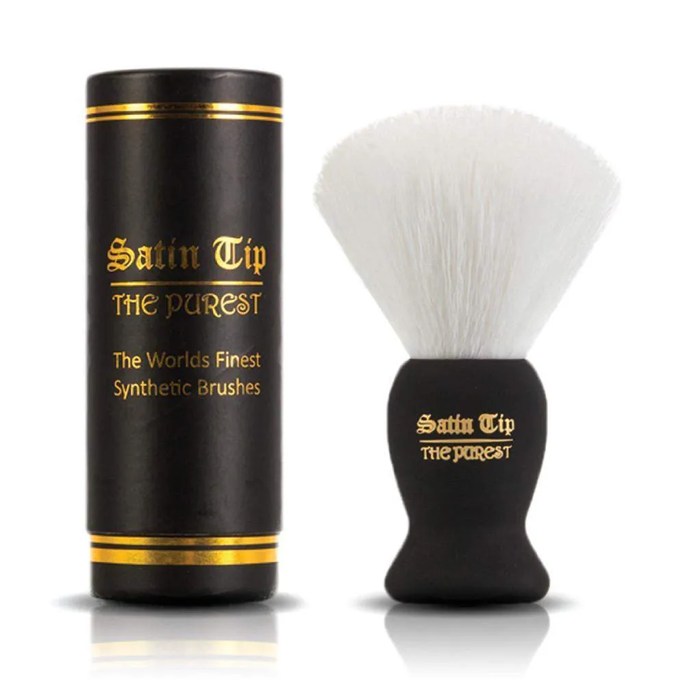 Smolder Soap and Satin Tip - The Purest White Shave Brush Combo