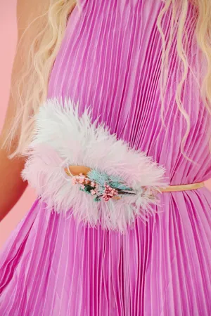 THE CHARLOTTE FEATHER BELT