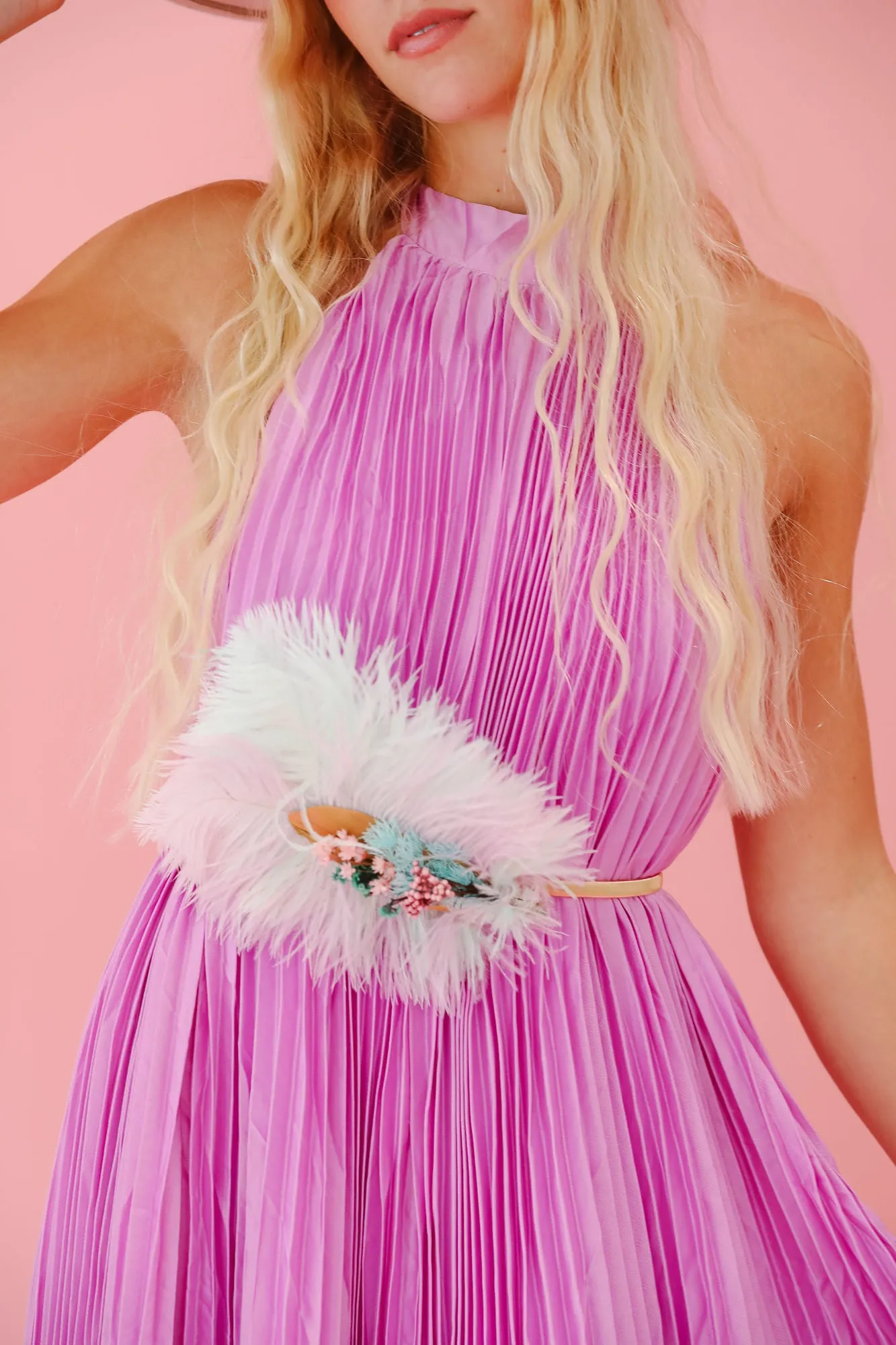 THE CHARLOTTE FEATHER BELT