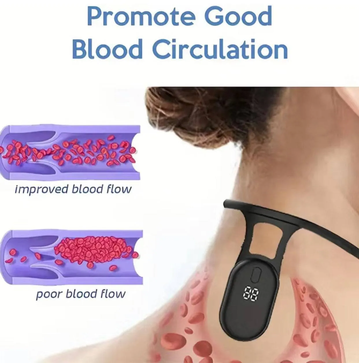 TheWellBeing SLIMORY Ultrasonic Lymphatic Soothing Neck Instrument