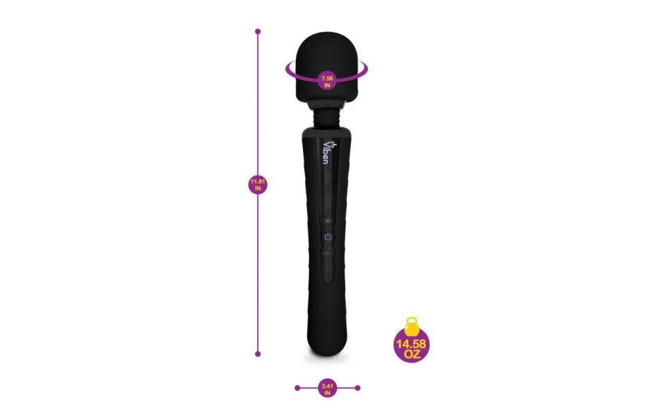 Viben Obsession Rechargeable Wand Massager Black