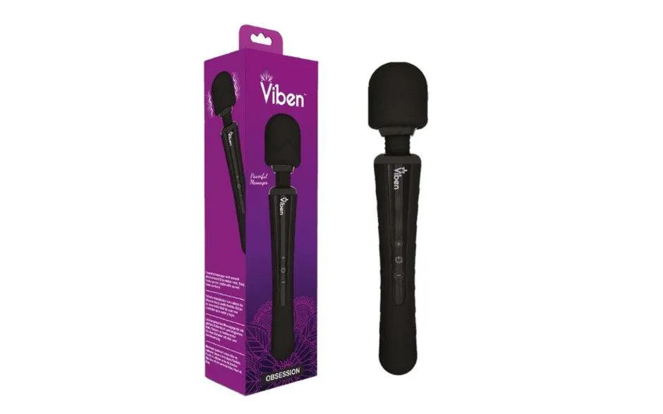 Viben Obsession Rechargeable Wand Massager Black
