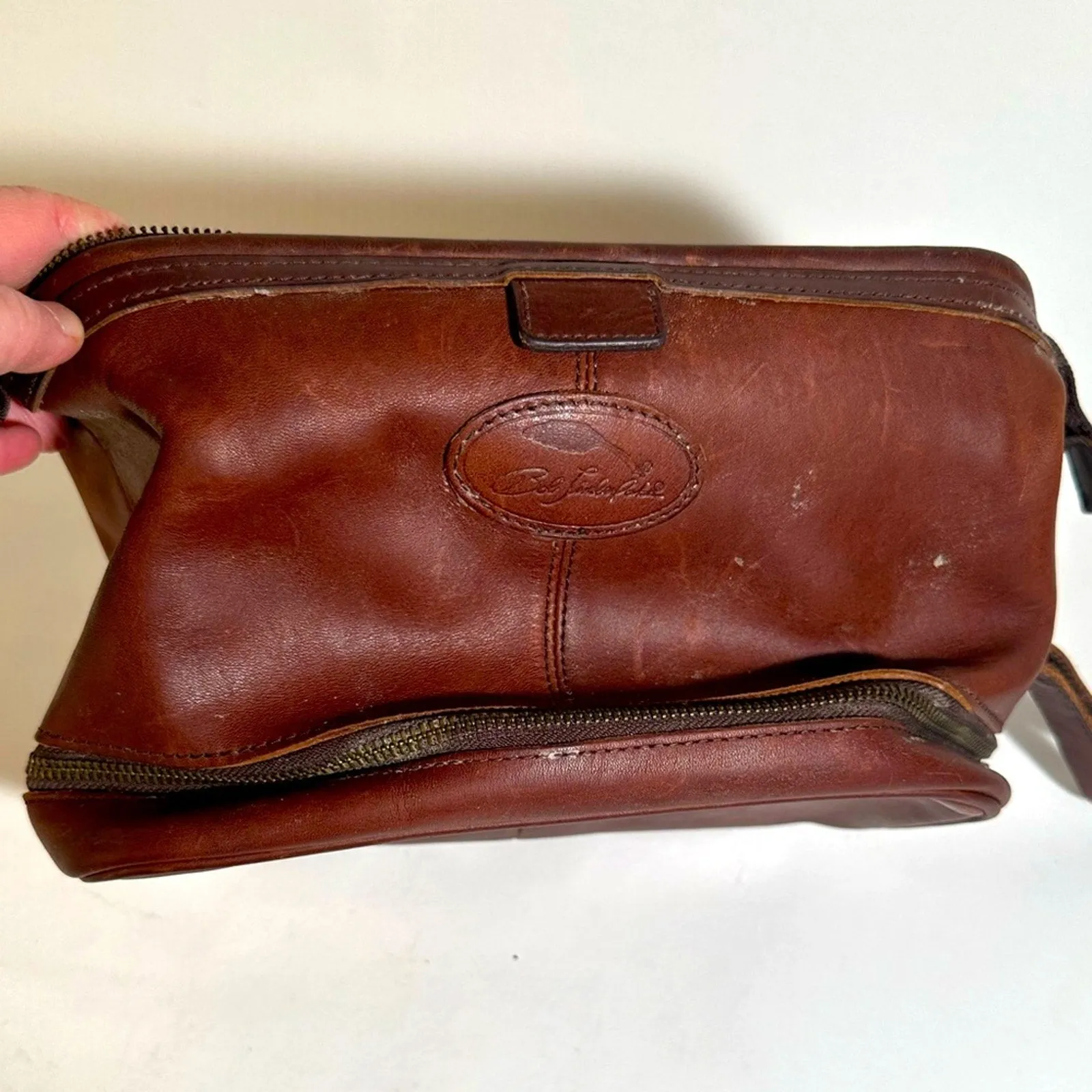 Vintage Bob Timberlake Leather Shaving Bag