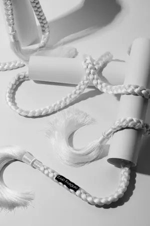 White Silk Tassel Rope Belt