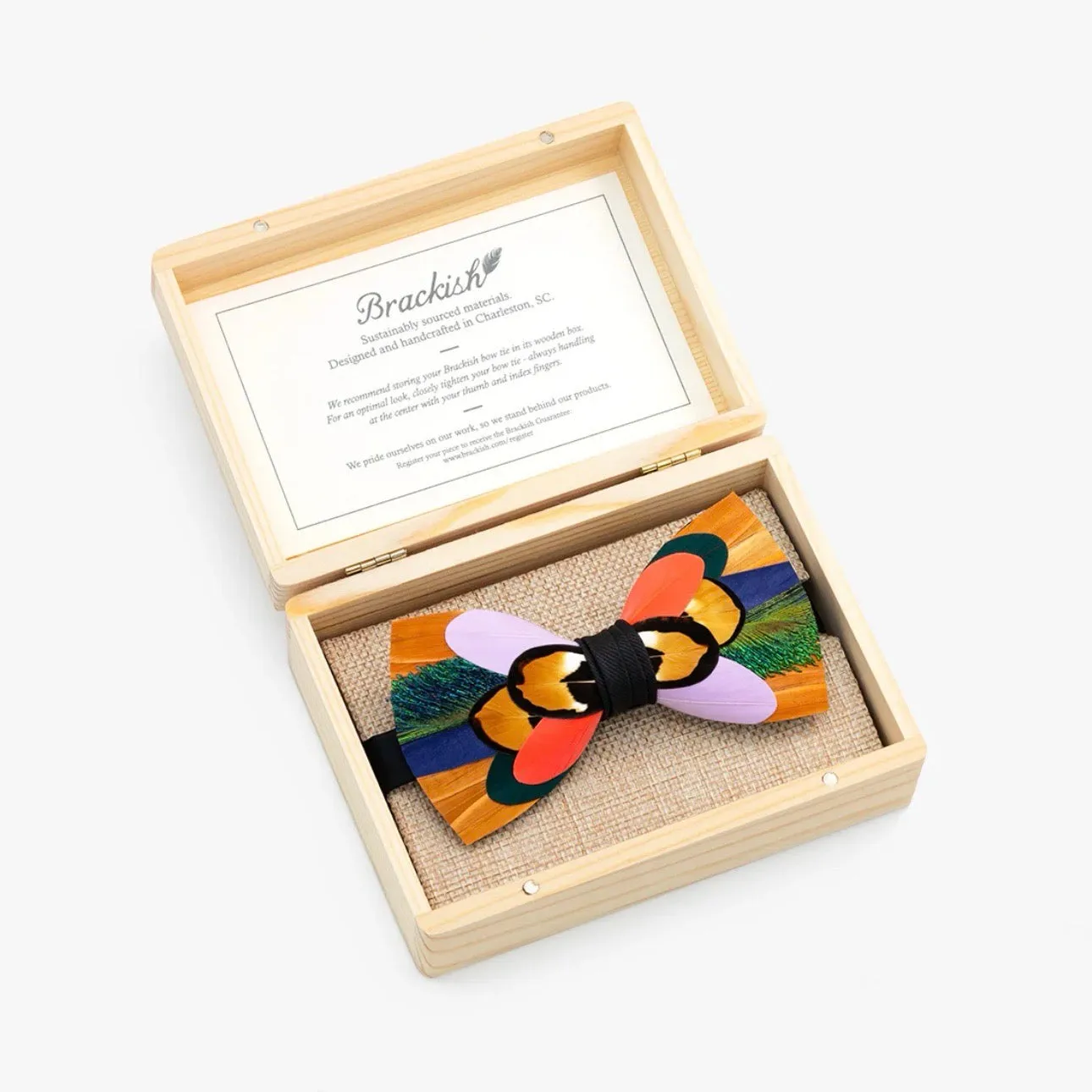 Yuma Feather Bow Tie by Brackish